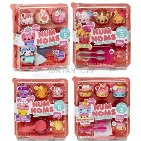 Num Noms Smell So Delicious Starter Pack Series 5 Marble Ice Cream Marshmallow Squares Jelly Rolls Glitter Lip Gloss Kawaii Toy - Lootquake