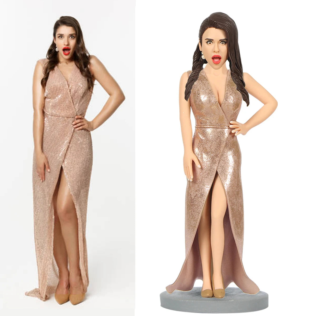 Customize personalized big head sculptures to prepare Christmas and birthday gifts for family and friends, requiring a full body