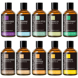 MAYJAM 1PCS 30ML Huile Essentielle d'Aromathérapie Lavande Vanille Jasmin Eucalyptus Menthe Poivrée Huile Aromatique pour Diffuseur Bougie Savon