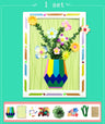 Kids DIY Craft Kit 3D Embossing Kit Photo Frame DIY Making Button Bouquet Boy Girls Interactive Handmade Educational Toy Gift