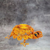 Sculpture Handmade Turtle Statue Woven Collectible Aluminum Wire Tortoise Figurine Crafts Cartoon Turtle Retro Ornaments