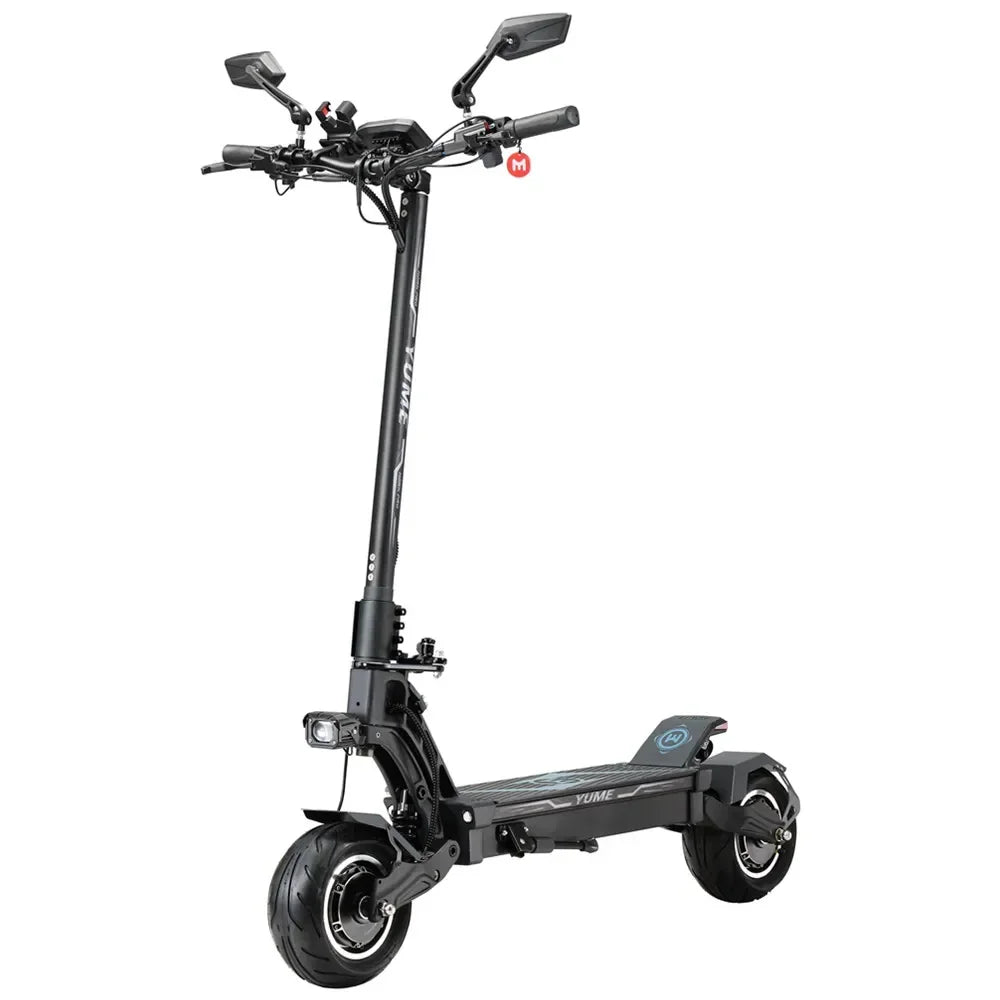 Trottinette électrique Yume Hawk Pro 6 000 W à double moteur, accélérateur au pouce, écran NFC, vitesse maximale : 85 km/h, batterie 60 V-30 AH, autonomie maximale : 100 km