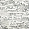Tela estampada de periódico, tela acolchada de algodón y lino para costura DIY, mantel, cojín, mantel individual, bolsa de almacenamiento, materiales para manualidades