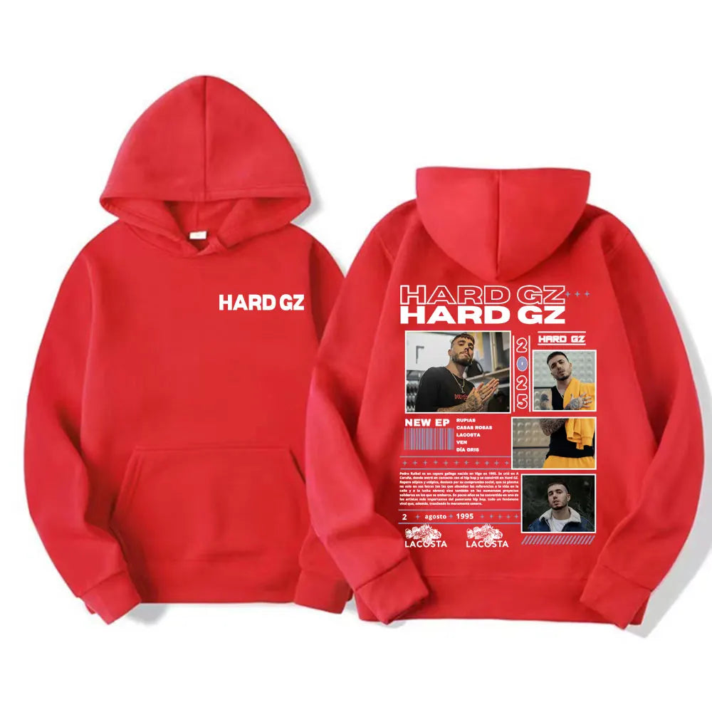 Rapper Hard Gz Lacosta 2025 Tour Graphics Hoodies Men Women's Harajuku Hip Hop Street Sweatshirt Fashion Casual Oversized Hoodie - Lootquake
