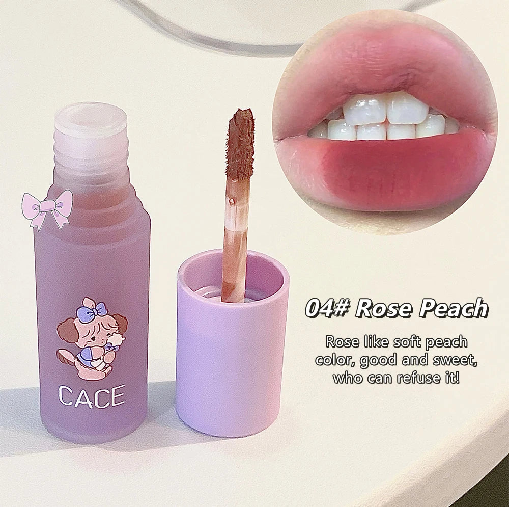 New Lovely Matte Liquid Lipstick Velvet Nude Red Lip Gloss Long Lasting Non-stick Cup Lip Mud Tint Cream Beauty Makeup Cosmetics
