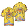All Over Print Flame Dragon Pattern Hawaiian Shirts For Men Summer Short Sleeve Button Up Beach Shirts Blouse Mens Streetwear - Lootquake