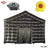 8x6m Black Inflatable Nightclub Tent with Disco Light N Fog Machine Portable Carnival Inflatable Party Tent House - Lootquake