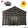 8x6m Black Inflatable Nightclub Tent with Disco Light N Fog Machine Portable Carnival Inflatable Party Tent House - Lootquake