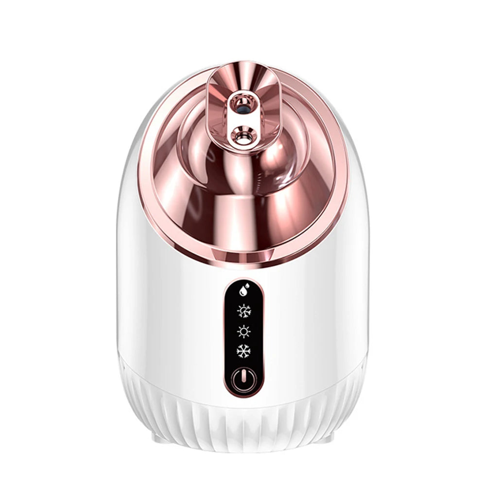 SPA Face Steamer Nano Mist Sprayer Facial Steamer Cold & Hot Nebulizer Facial Sauna Humidifier For Pores Cleansing Moisturizing