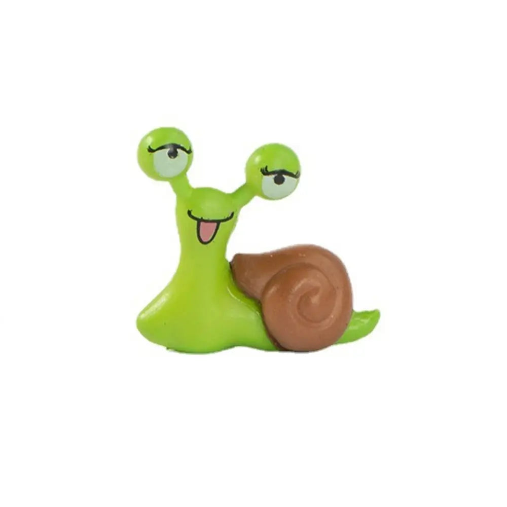 Crafts Cartoon Snails Fairy Creative Exquisite Snail Sculpture Art Simulated Miniatures Figurines Gift