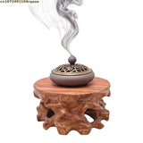 Expositor de estatuas de figuritas sencillas, bases de madera maciza en miniatura, juegos de café y té, pedestal, jarrón, maceta, mesa de clasificación de bonsáis