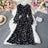 YuooMuoo Korean Fashion Cherry Print Women Dress 2025 New Spring Vintage Bandage Slim Waist Long Dress Elegant Party Vestidos - Lootquake