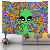 Psychedelic Vertigo Alien Tapestry Wall Hanging Abstract Hippie Tapies Witchcraft Mysterious Bohemian Dormitory Home Decor