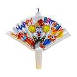 Bougies surprises, bougies créatives pour joyeux anniversaire avec bannière en forme d'éventail, décoration de gâteau amusante, bougies décoratives de fête