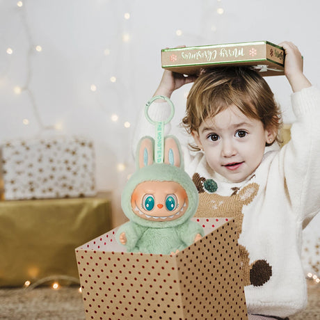 Cute Labubu The Monsters Box Toy Sweetheart Vinyl Doll Kawaii Backpack Pendant Decoration Plush Doll Clothes Keychain Gifts - Lootquake