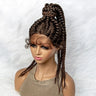 24" Braided Ponytail Wig | Lace Front with Baby Hair