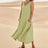 Cotton Linen Sleeveless Dress for Women Summer Pullover Skirt Vestidos Fashion Female Clothing Short Sleeved Loose Long Dress - Lootquake