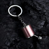 Personalized Keychain Creative Metal Mini Car Parts Manual Transmission Auto Keyring Accessories Key Ring Chain Men Lover Gift - Lootquake