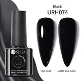 UR SUGAR Blue Color Rubber Base Gel Nail Polish Gold Glitter Base Gel Top Coat Soak Off UV LED Gel Nail Art Varnish Manicure