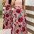 Women Floral Dot Print Patchwork Long Dress Summer Casual Short Sleeve O-Neck High Waist Robe Boho Beach Maxi Sundress Vintage - Lootquake