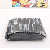 6PCs/Set Permanent Marker Pen Fine Point Waterproof Markers Thin Nib Crude Nib Black Blue Red Ink 1.5mm Fine Color Marker Pens