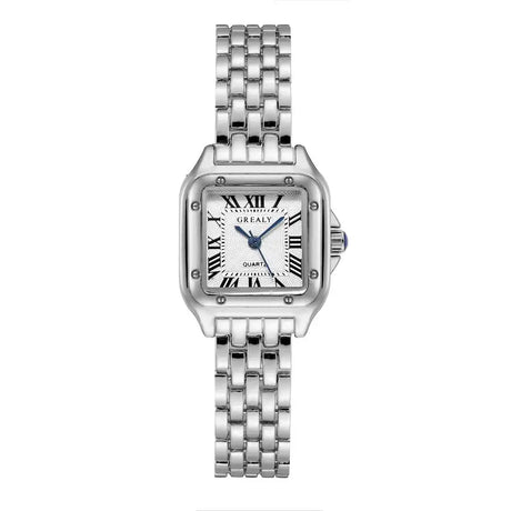 Women's Fashion Square Watches Gold Alloy Strap 2024 Luxury Ladies Quartz Wristwatches Qualities Female Roman Scale Clock - Lootquake