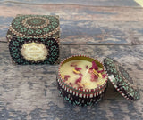Soybean wax dried flower scented candle? Wedding companion gift birthday gift floral fragrance incense candle