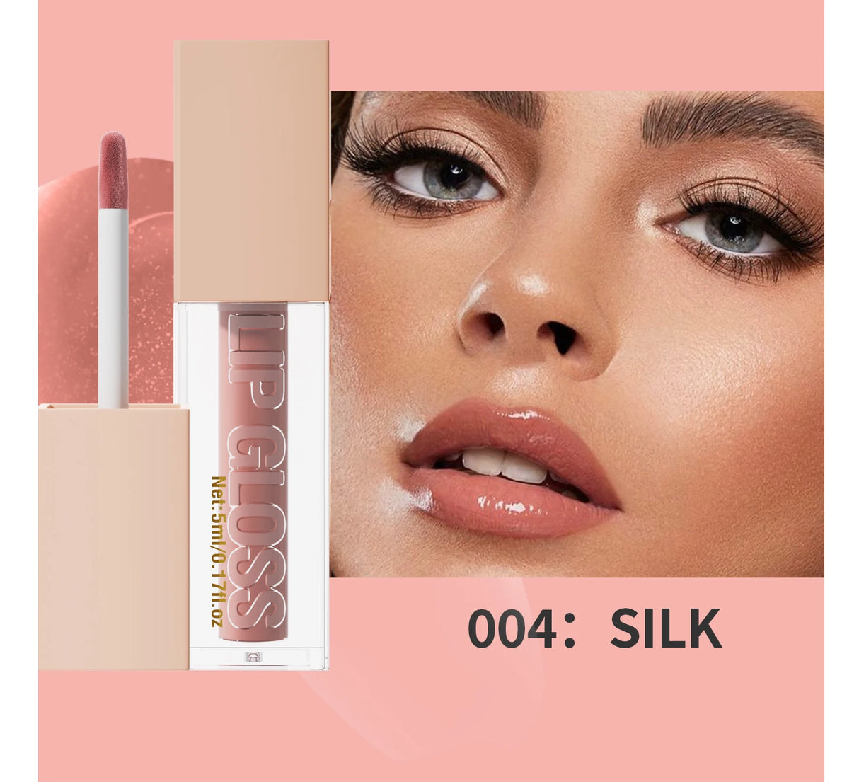 8 Color Non-stick cup Velvet Satin Gloss Lip glaze Mist Liquid matte lipstick Waterproof long-lasting color liquid
