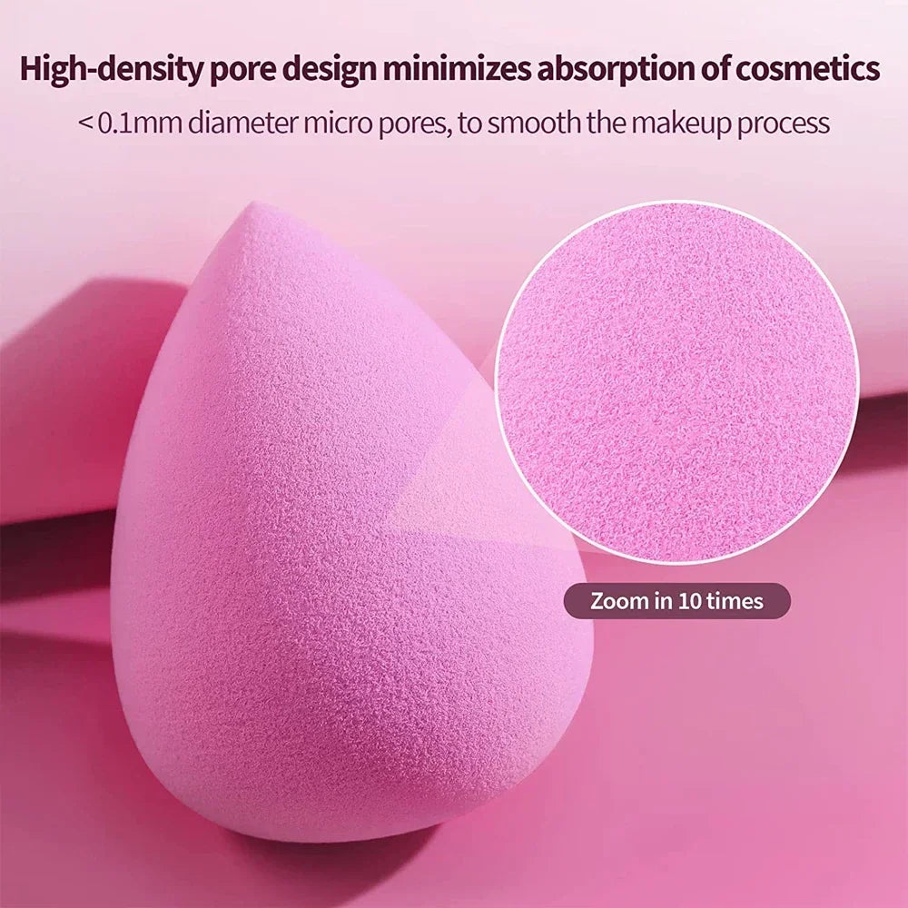 Lot de 6 mini éponges de maquillage pour poudre, houppette cosmétique, sèche et humide, anti-cernes, fond de teint liquide, accessoires de maquillage pour femmes