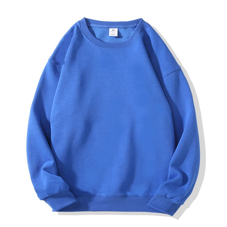 Solid Colors Men's Crewneck Sweatshirt,Cotton-blend Pullover - Lootquake