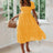 Summer Women Beach Sweet Dresses Vintage Vintage Print Puff Sleeve Casual Square Collar Floral Maxi Long Dress Festa Vestidos - Lootquake