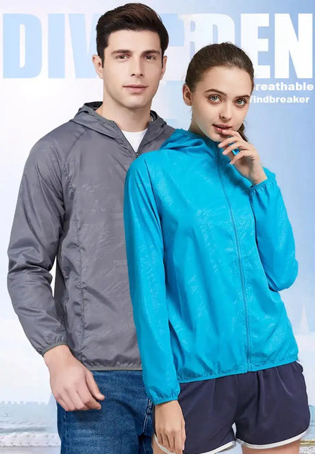 LNGXO Unisex Hiking Jacket Men Women Waterproof Quick Dry Camping Windbreaker Trekking Fishing Rain Coat Outdoor Anti UV Clothes - Lootquake