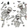 Halloween Party Scene Atmosphere Decoration Wall Window Stickers Cartoon Pumpkin Witch Halloween Home Haunted House Decoration
