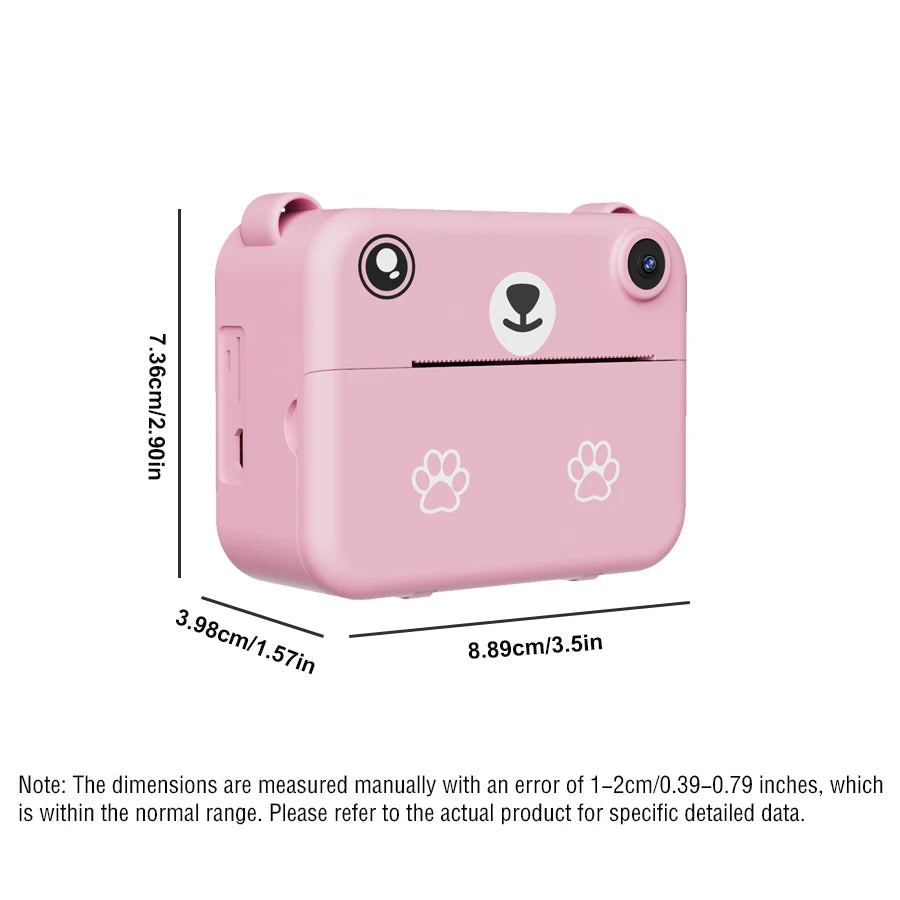 Cámara digital para niños, fotografía, impresión instantánea, grabadora de video HD 1080P, miniimpresora térmica, regalos educativos de cumpleaños.