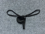 Mini Ice Silk G-string Men Sexy Underwear Low Rise Micro Bikini Trunks Bulge Pouch T-back Thongs Erotic Panties Soft Underpant - Lootquake