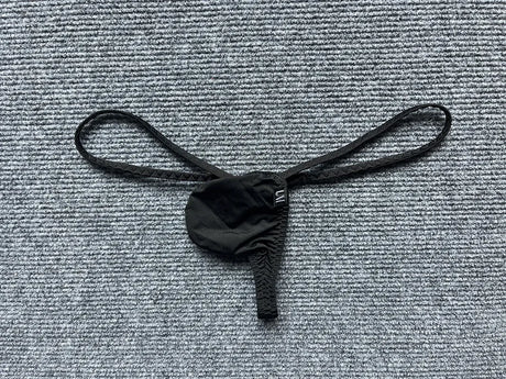 Mini Ice Silk G-string Men Sexy Underwear Low Rise Micro Bikini Trunks Bulge Pouch T-back Thongs Erotic Panties Soft Underpant - Lootquake