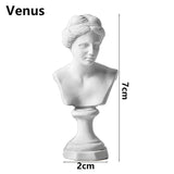 Miniature Desktop Ornament Home Decor Gypsum Portraits Greek Mythology Figurine Famous Sculpture Plaster Bust Statue