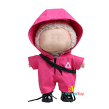 Halloween Vinyl Doll Costume with Adjustable Hat - Spooky Party Dress-Up Clothes for Fashion Dolls & Collectible Accessories