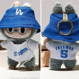 Ropa de muñeca Labubu de 15/17 cm, ropa de béisbol para fiesta, número 17, accesorios para muñecas DIY para niños, regalo