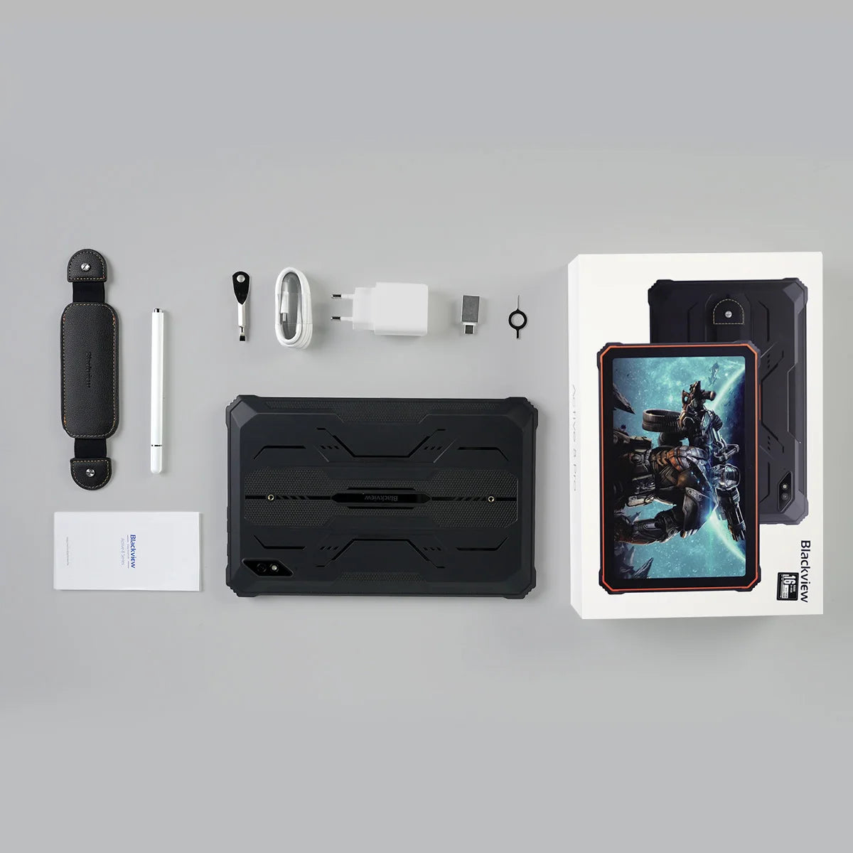 Tablette PC Blackview Active 8 Pro 16 Go 256 Go Batterie 22 000 mAh Android 13 Écran 2,4 K 10,36 pouces Caméra 16 Mpx + 48 Mpx Tablette robuste