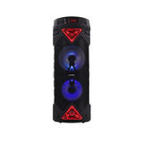 Altavoz inalámbrico portátil de gran potencia, barra de sonido estéreo, subwoofer, altavoces de graves potentes, caja de sonido, micrófono, radio FM y compatible con Bluetooth.