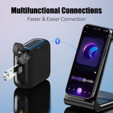 Altavoces Bluetooth TWS 10W, altavoz inalámbrico portátil para exteriores con graves mejorados, resistencia al agua IP7 de 30 horas, altavoz de ducha Bluetooth 5.3