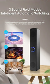 Computer Desktop High-quality Bluetooth Wired Dual-purpose High-volume Microphone Two-in-one Speaker Home Surround Audio System