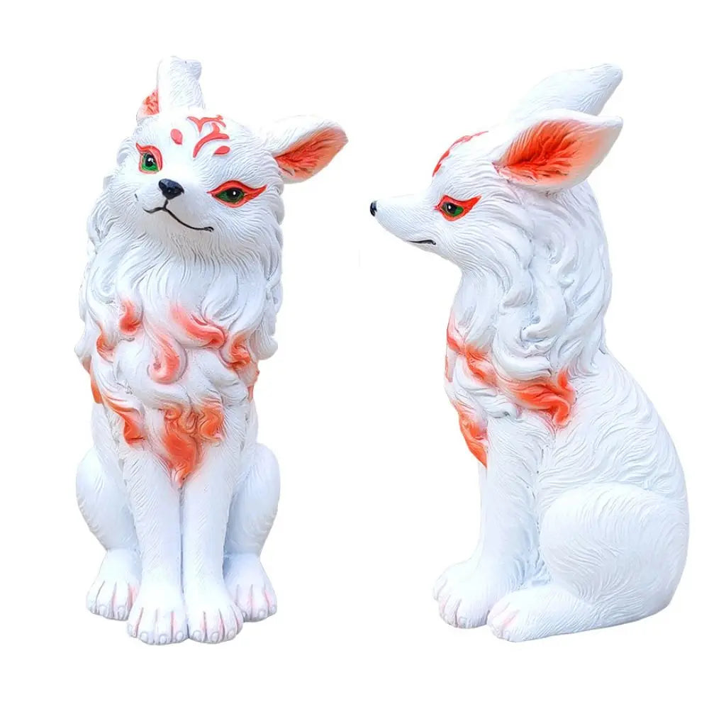 Artesanía de resina, pequeña estatua, exquisita escultura de animal simulado, lindo arte, adorno de escritorio para balcón.