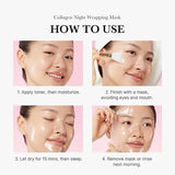 Mascarilla de colágeno Peel Off, mascarilla iluminadora, reafirmante, lifting, atenúa líneas finas, aumenta la elasticidad, antiarrugas, ilumina, cuidado de la piel coreano.