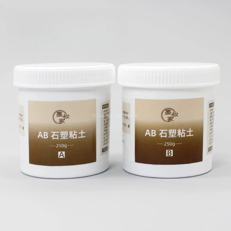 Argile pour sculpture sur pierre AB 100 g/200 g/500 g/set, résistante et imperméable, peut être polie, très faible expansion, sans volume, couleur des bords