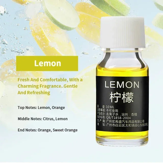 10ml Car Perfume Refill Air Freshener Natural Plant Essential Oil Aroma Diffuser Fragrance Humidifier Essential Oil Freshener