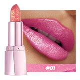 Glitter Shimmer Lipstick,Pearlescent Glow,High-Shine Moisturizing Lipstick Long-Lasting & Non-Sticky Lip Glaze Pearl Sexy Makeup