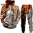 New 3D Fishing Art Print Casual Couple Hoodies Outfits Hip Hop Streetwear Hooded Sweatshirt+Sweat Pants Men's Tracksuit Set - Lootquake