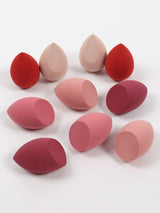 30 Beauty Eggs (Esponjas de Maquillaje) Esponja de Belleza Mixta para Base de Maquillaje, Líquida, en Crema y en Polvo Sin Impurezas, Multicolor C